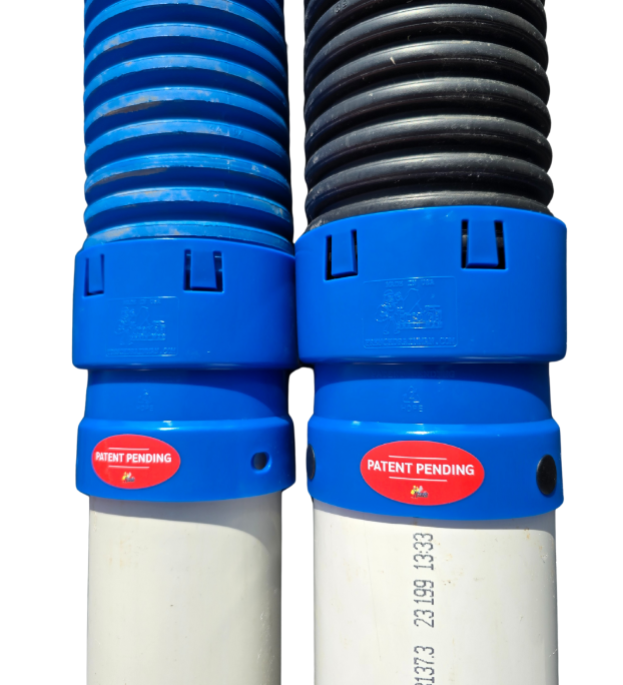 4" Corrugated to 4" PVC HDPE Coupler