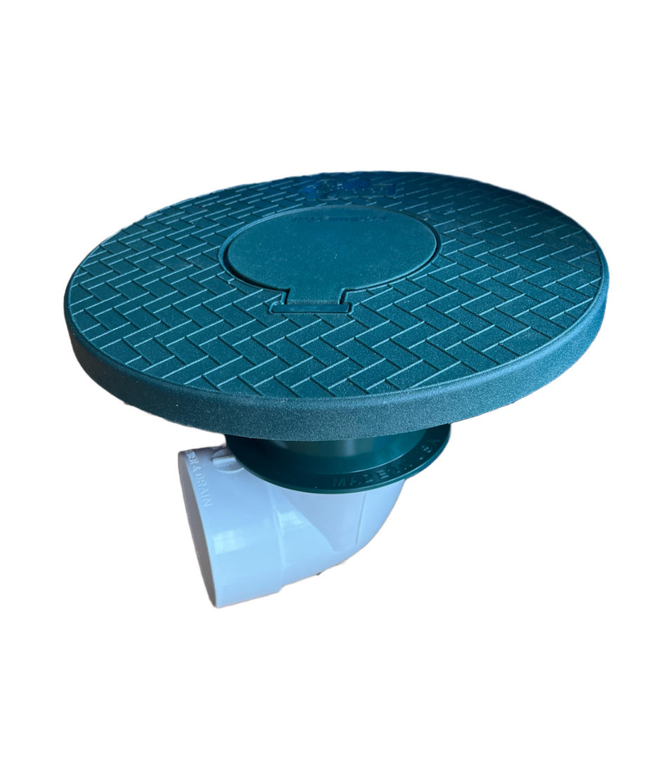 4 in. in. Pop-Up Emitter & Turf Restrictor Plate Connects to SDR 35-FDM