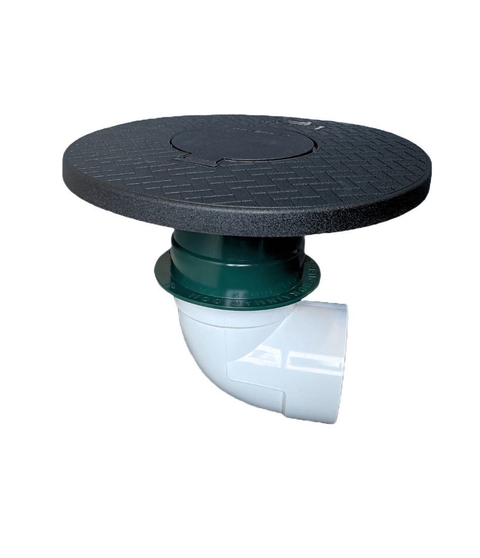 4 in. in. Pop-Up Emitter & Turf Restrictor Plate Connects to SDR 35-FDM