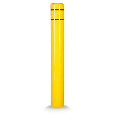 BOLLARD COV -YELLOW w/ RED STRIPE 6 in.x52 in.