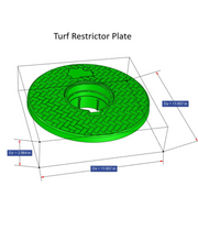Turf Restrictor Plate & Pop-Up Door