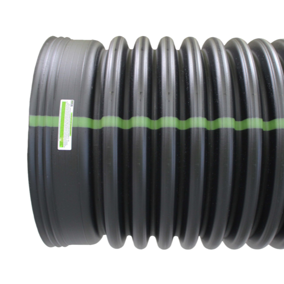 12 in.x 20 ft. Corrugated Culvert Dual Wall Solid Drainage Pipe